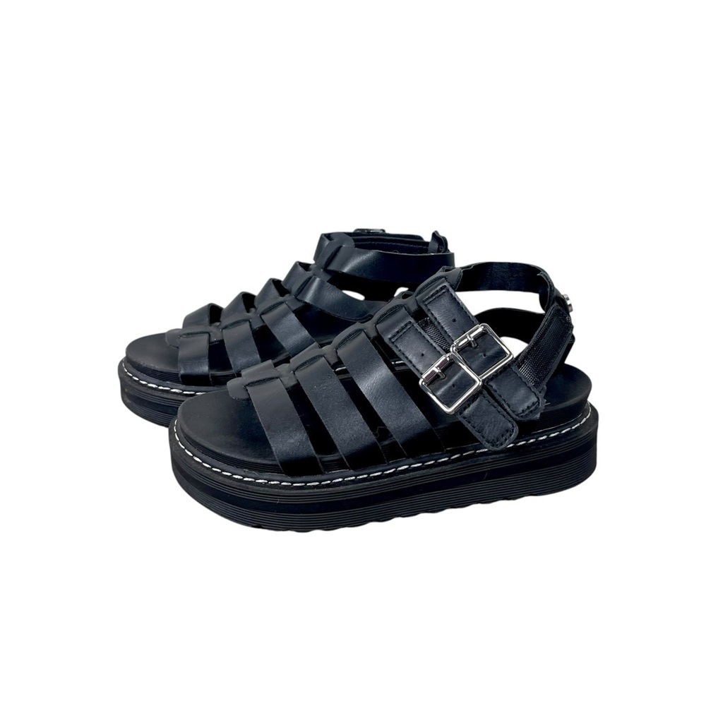 Kids Black Platform Madden Sandals Size 13